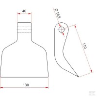 Młotek 08 GASPARDO T24004025R Sklep rolniczy Poltecharts.pl