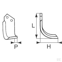 Skrzydełko lewe GASPARDO M01110427R Sklep rolniczy Poltecharts.pl