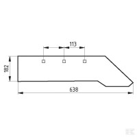 Lemiesz prawy Unia ASO 184  Sklep rolniczy Poltecharts.pl