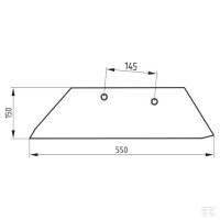 Lemiesz 16" prawy 74-607 506074607 Sklep rolniczy Poltecharts.pl
