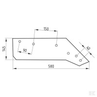 Lemiesz prawy Molbro 16"  5040053088 Sklep rolniczy Poltecharts.pl