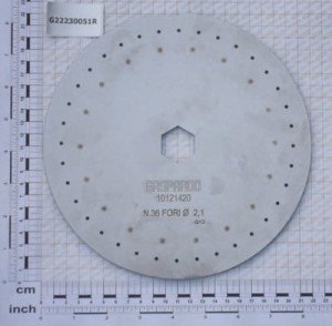 Tarcza wysiewająca 36 otw. 2,1 mm GASPARDO G10121420R