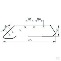 KR Lemiesz lewy Unia VIS 017 1067921500N Sklep rolniczy Poltecharts.pl