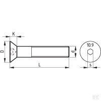 Śruba imbusowa stożkowa 10 x 30 10.9 79911030109B Sklep rolniczy Poltecharts.pl