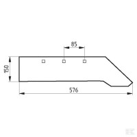 Lemiesz prawy U058 50201126505000 Sklep rolniczy Poltecharts.pl