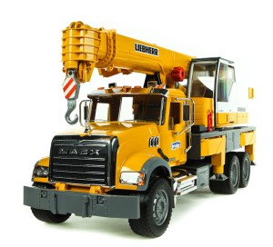 Ciężarówka Mack Granite Liebherr dźwig BRUDER 02818