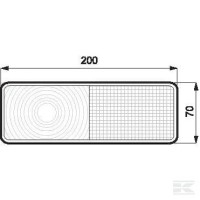 Lampa tylna, 40, W-072u, 12 V lub 24 V  Sklep rolniczy Poltecharts.pl