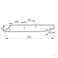 Płoza tylna Unia, lewa PO739 1116740010 Sklep rolniczy Poltecharts.pl