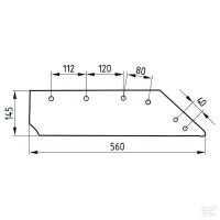 Lemiesz 14", lewy 063017 5040063017 Sklep rolniczy Poltecharts.pl