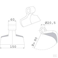 Młotek bijakowy 14 Maschio Gaspardo M03400410R Sklep rolniczy Poltecharts.pl